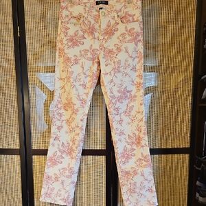 Ralph Lauren Pink and Cream Floral Pants